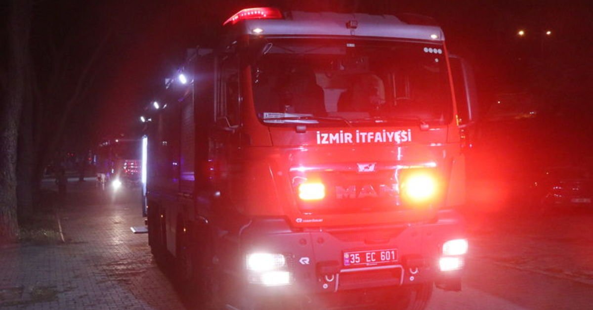 İzmir’de evde yangın paniği