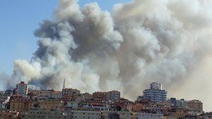 Maltepe’de askeri alanda yangın
