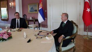Cumhurbaşkanı Erdoğan, Sırbistan Cumhurbaşkanı’nı kabul etti