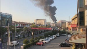 İstanbul’da fabrika yangını!