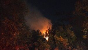 Ormanlık alandaki ahşap evde korkutan yangın