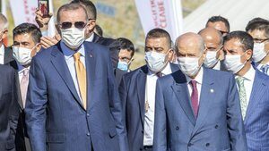 Cumhurbaşkanı Erdoğan ve MHP lideri Bahçeli KKTC’de