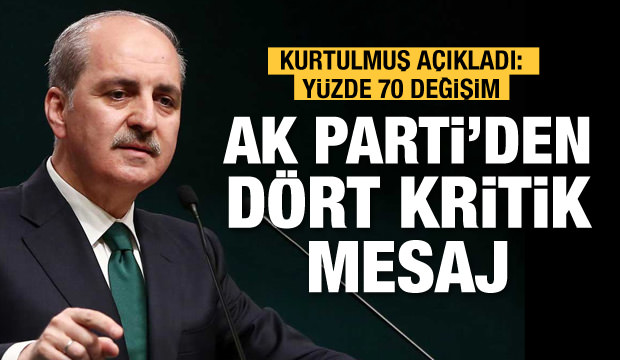 AK Parti’den işte o 4 madde