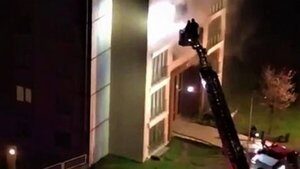 Apartman’daki yangın korkuttu!
