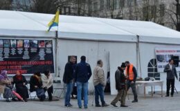 Brüksel’deki PKK çadırı kaldırıldı