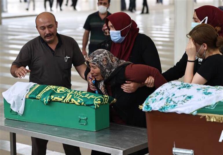 Ankarada kızıyla tartışıp katliam yapmıştı Cenazede gözyaşları sel oldu...