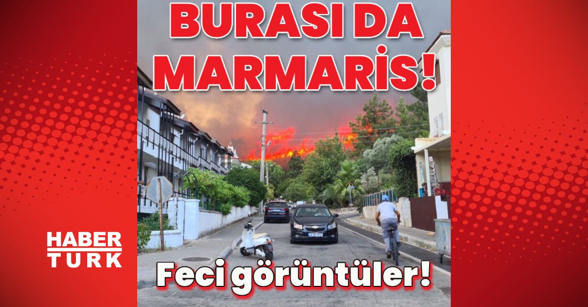 Bir orman yangını da Marmaris’te çıktı!