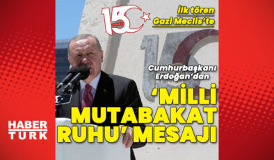 Cumhurbaşkanı Erdoğan 15 Temmuz töreni için TBMM’de