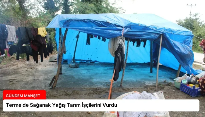 Terme’de Sağanak Yağış Tarım İşçilerini Vurdu