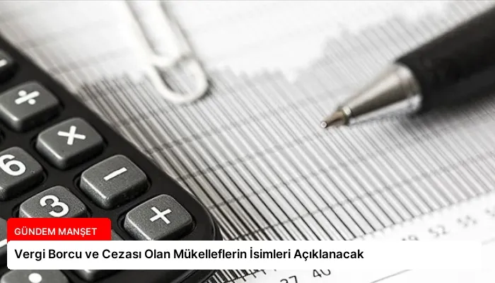 Vergi Borcu ve Cezası Olan Mükelleflerin İsimleri Açıklanacak