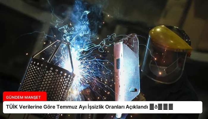 TÜİK Verilerine Göre Temmuz Ayı İşsizlik Oranları Açıklandı ⏬👇