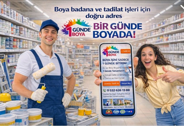 Beykoz’da Villa Boyama Denince Akla Gelen İlk İsim: 1GÜNDE BOYA