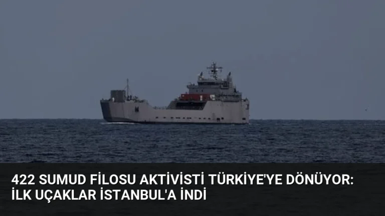 422 Sumud Filosu Aktivisti Türkiye’ye Dönüyor: İlk Uçaklar İstanbul’a İndi