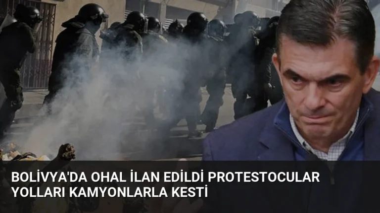 Bolivya’da OHAL İlan Edildi Protestocular Yolları Kamyonlarla Kesti