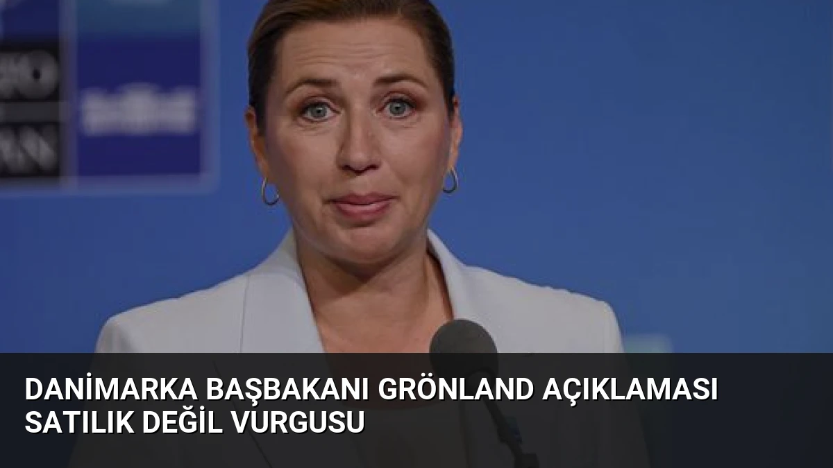Danimarka Başbakanı Grönland Açıklaması Satılık Değil Vurgusu