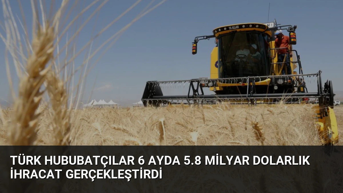 Türk Hububatçılar 6 Ayda 5.8 Milyar Dolarlık İhracat Gerçekleştirdi