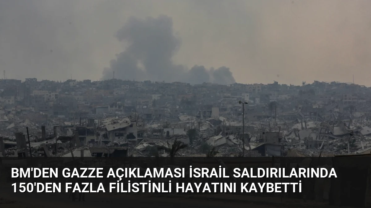BM’den Gazze Açıklaması İsrail Saldırılarında 150’den Fazla Filistinli Hayatını Kaybetti