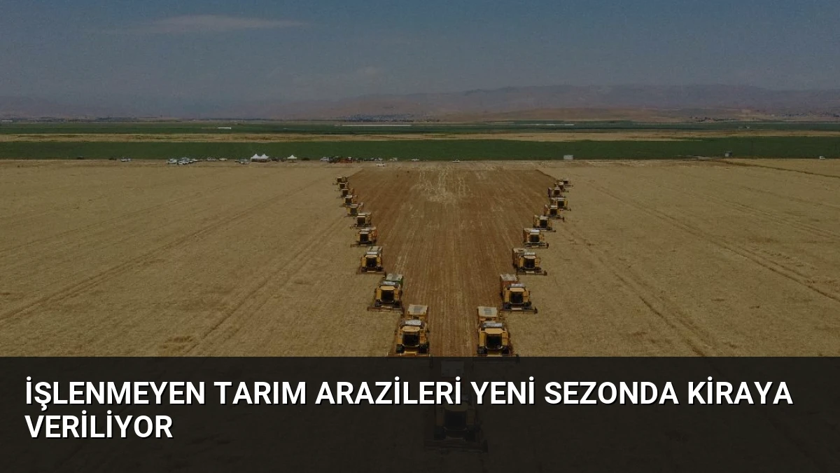 İşlenmeyen Tarım Arazileri Yeni Sezonda Kiraya Veriliyor