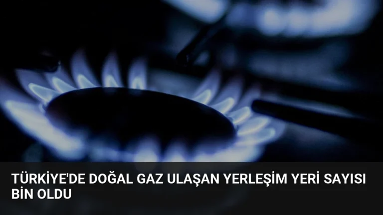 Türkiye’de Doğal Gaz Ulaşan Yerleşim Yeri Sayısı Bin Oldu